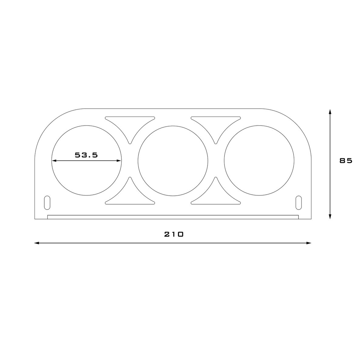 P11/P12　３連メータースタンド（53mm/60mm）