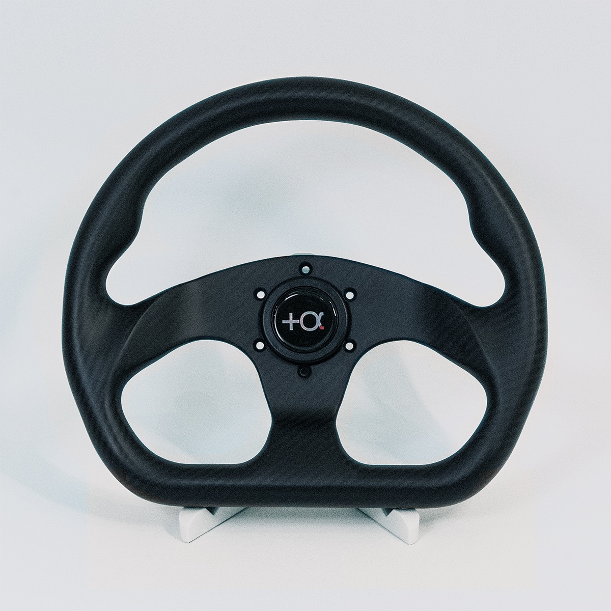 W03 Dマン（D型フラットボトム、320mm、ドライカーボン、500g）
