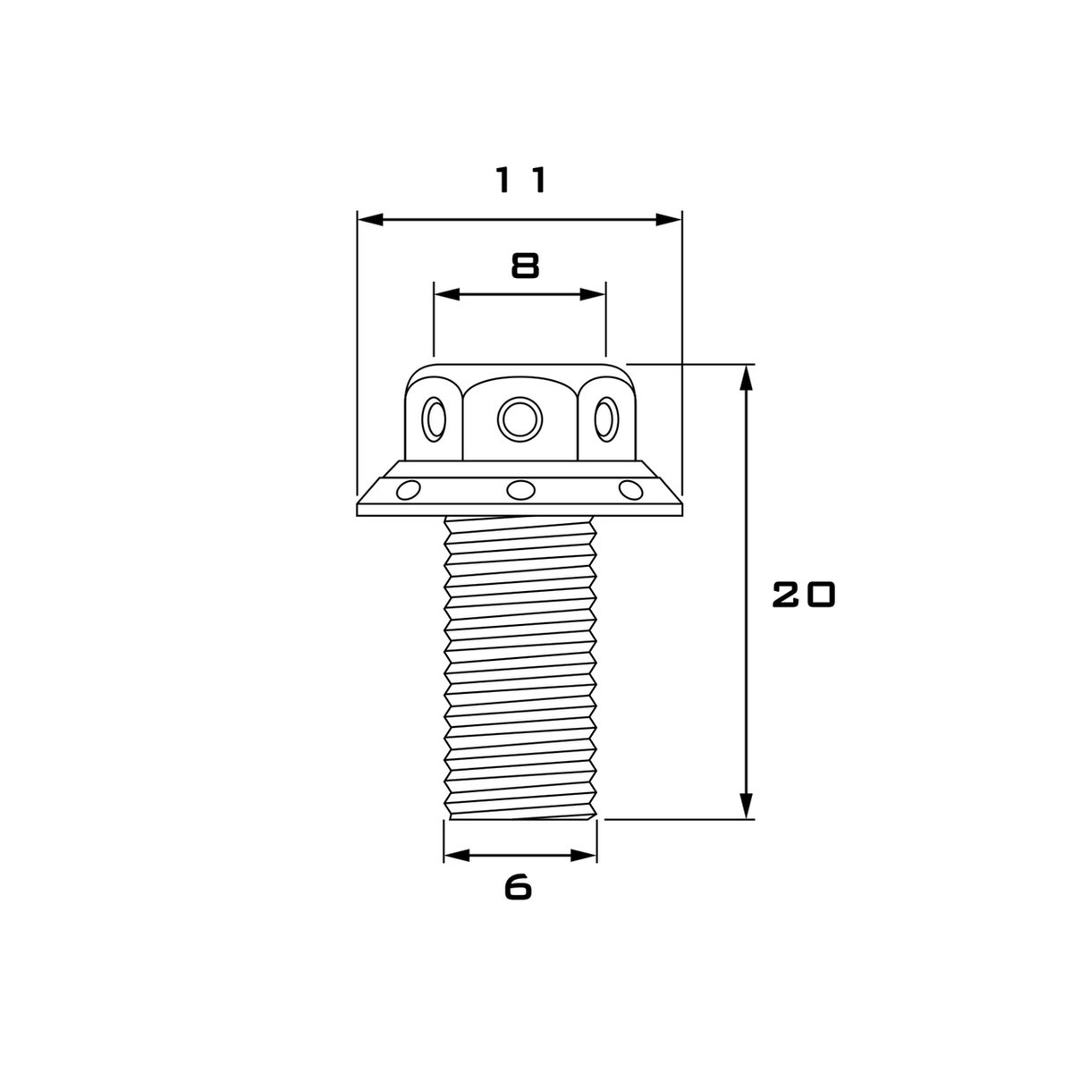 A07　チタンボルト　シルバー